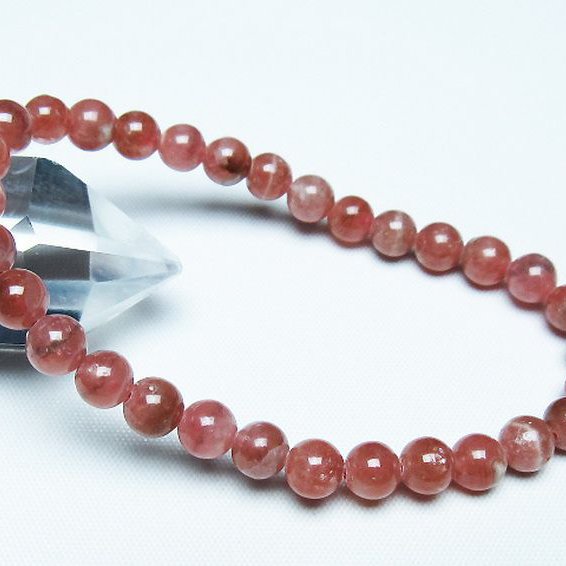 インカローズ ロードクロサイト ブレスレット 6mm [T27-2688]