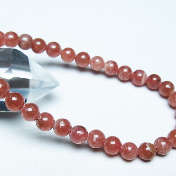 インカローズ ロードクロサイト ブレスレット 6mm [t27-2689]