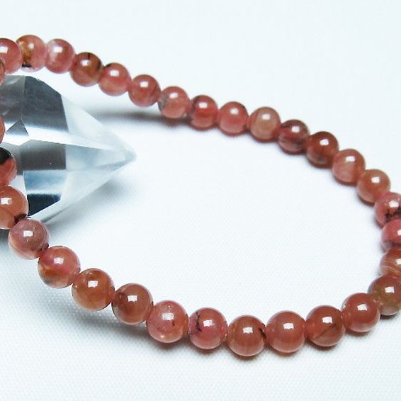 インカローズ ロードクロサイト ブレスレット 6mm [t27-2699]