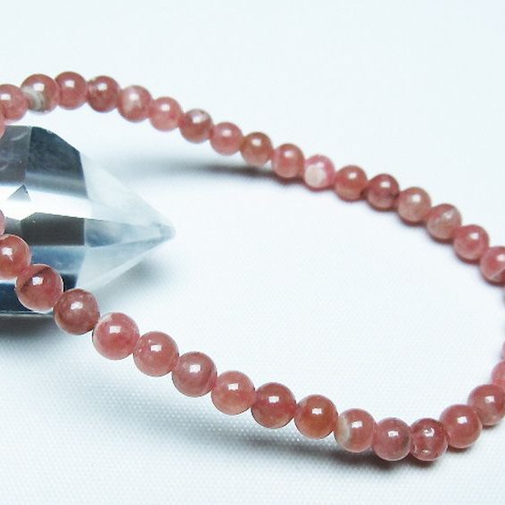 インカローズ ロードクロサイト ブレスレット 5mm [T27-2707]