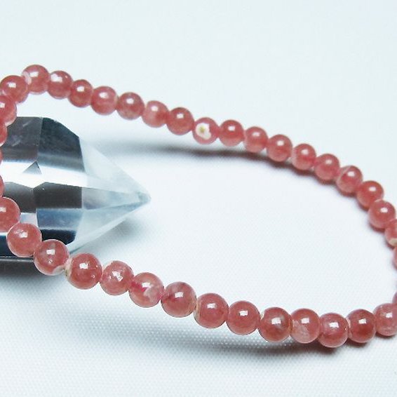 インカローズ ロードクロサイト ブレスレット 5mm [T27-2714]