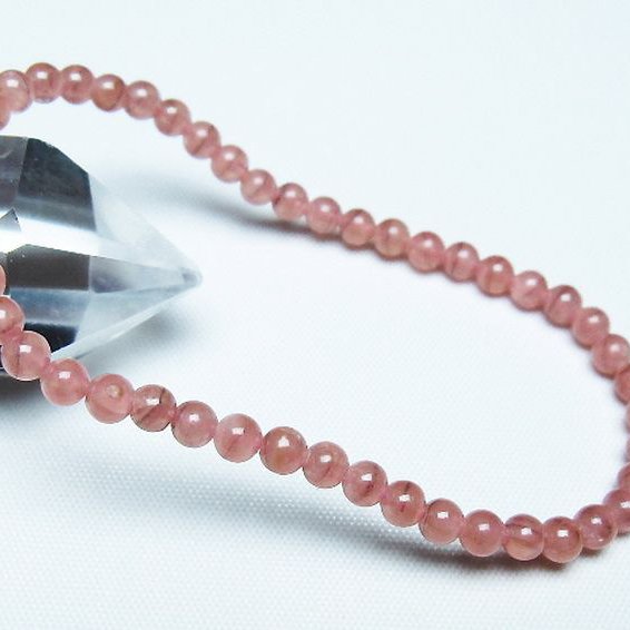 インカローズ ロードクロサイト ブレスレット 4mm [t27-2736]