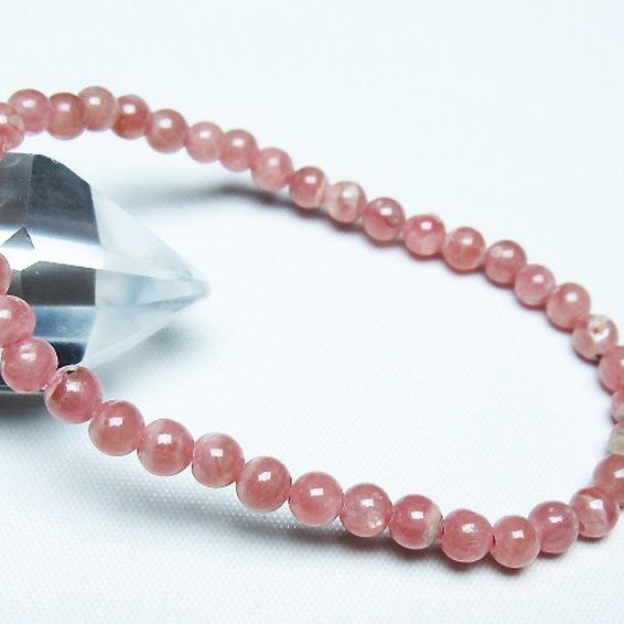 インカローズ ロードクロサイト ブレスレット 5mm [T27-2737]