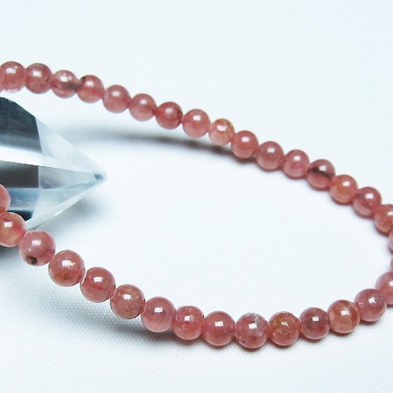 インカローズ ロードクロサイト ブレスレット 5mm [T27-2757]