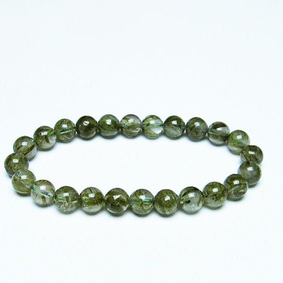 グリーンエピドート 緑簾石 ブレスレット 7mm [T270-2823]