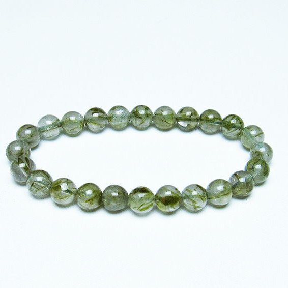 グリーンエピドート 緑簾石 ブレスレット 8mm [T270-2832]