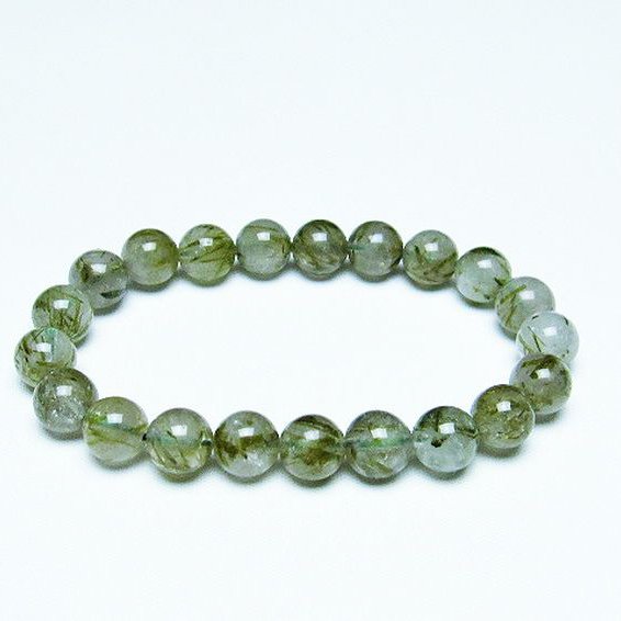 グリーンエピドート 緑簾石 ブレスレット 9mm [T270-2852]