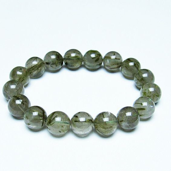 グリーンエピドート 緑簾石 ブレスレット 12mm [T270-2904]