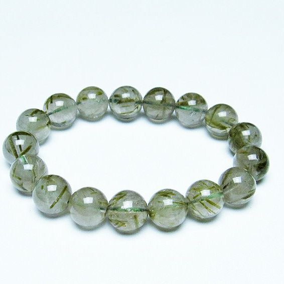 グリーンエピドート 緑簾石 ブレスレット 12mm [T270-2907]