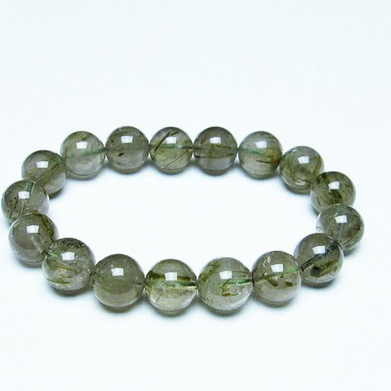 グリーンエピドート 緑簾石 ブレスレット 12mm [t270-2910]