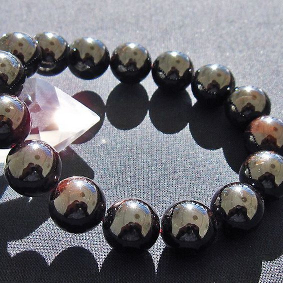 ガーネット ブレスレット 14mm [T271-2983]