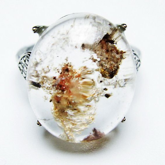 ガーデン （庭園） 水晶 指輪 リング 15号 [t272-3629]