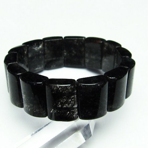 ブラックルチルクォーツ バングル [T274-1662]