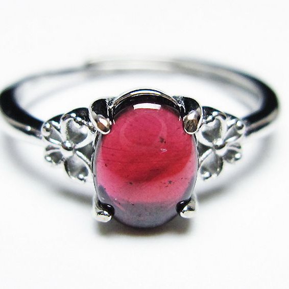 キャンディピンク ガーネット 指輪 (15号)[T275-22677]