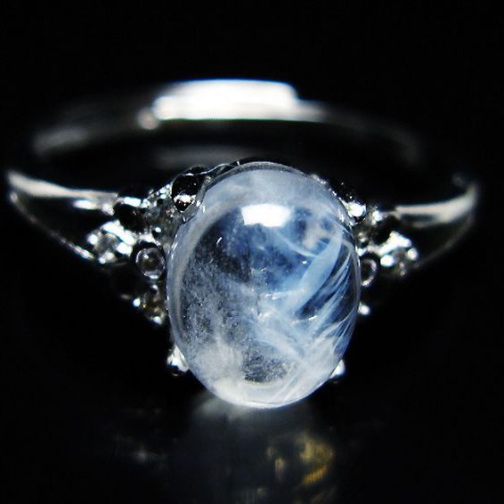 エンジェルラダークォーツ 指輪 (17号) [t275-22763]