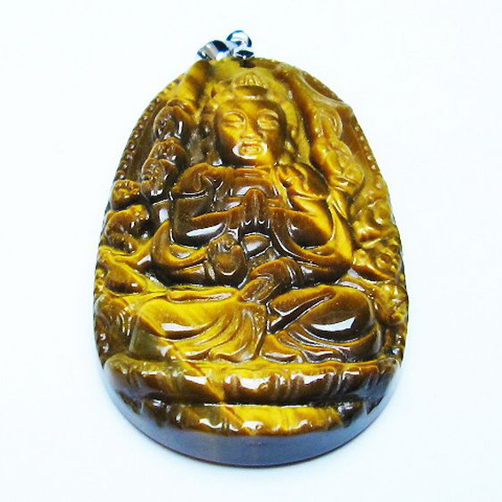 タイガーアイ ※黄虎目石  ペンダント [T277-1222]