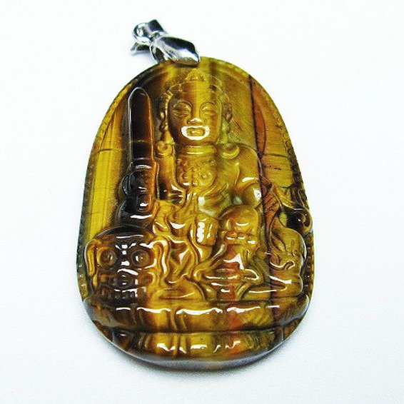タイガーアイ ※黄虎目石  ペンダント [T277-1357]