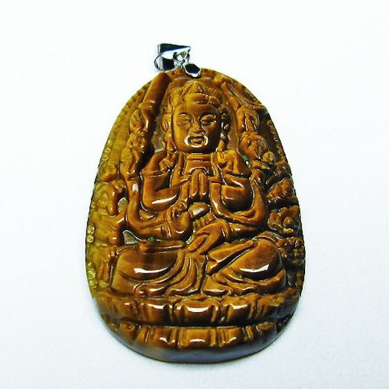 タイガーアイ ※黄虎目石 ペンダント [T277-1558]