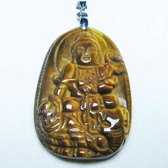 タイガーアイ ※黄虎目石 ペンダント [T277-1565]
