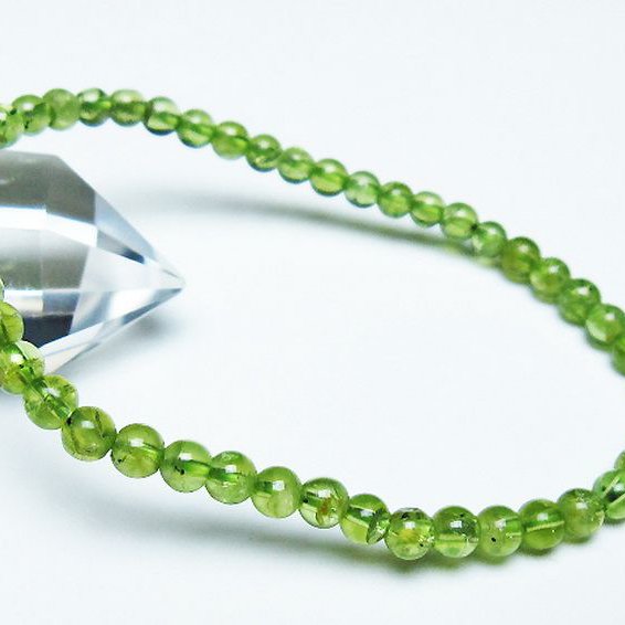 ペリドット ブレスレット 4mm [T283-10632]