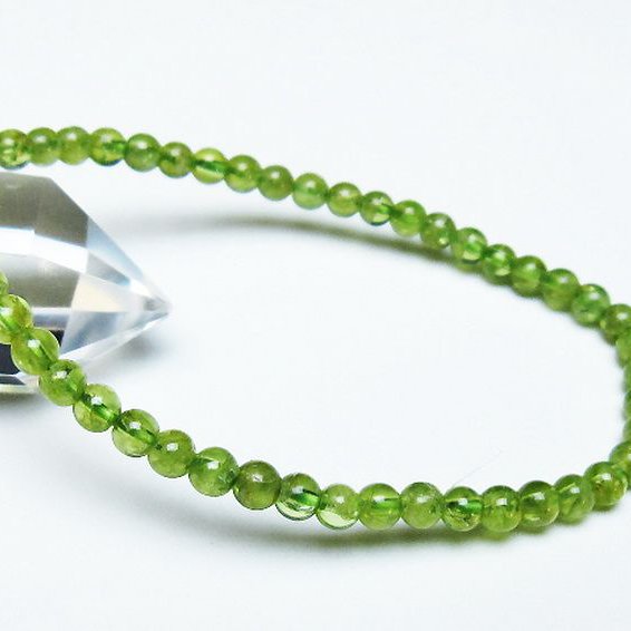 ペリドット ブレスレット 4mm [T283-10667]