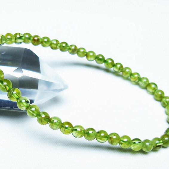 ペリドット ブレスレット 4mm [T283-10829]