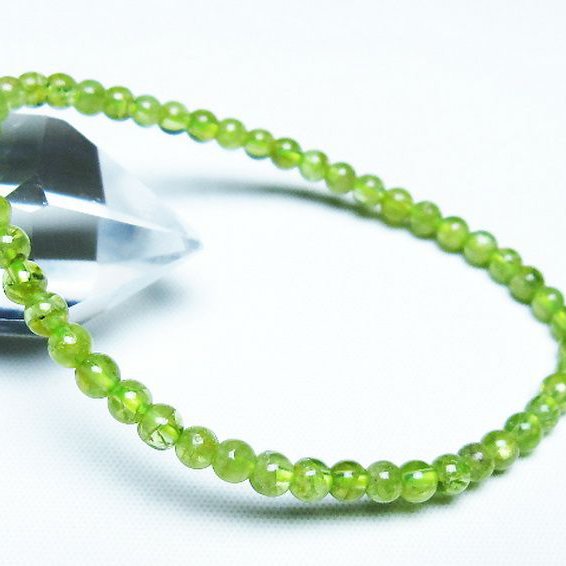 ペリドット ブレスレット 4mm [T283-10839]