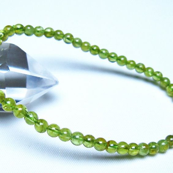 ペリドット ブレスレット 4mm [t283-11065]