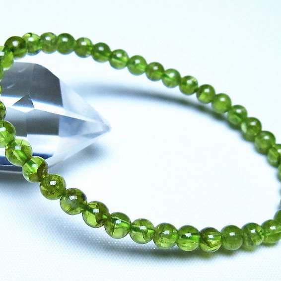 ペリドット ブレスレット 5mm [t283-11073]