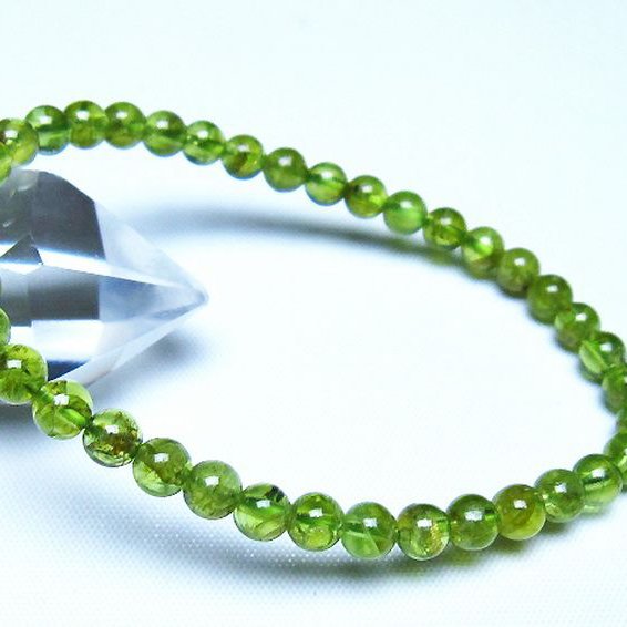 ペリドット ブレスレット 5mm [t283-11088]
