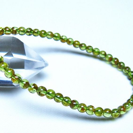 ペリドット ブレスレット 4mm [t283-11105]