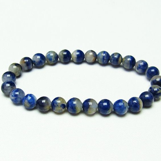 デュモルチェライトインクォーツ ブレスレット 7mm [t286-3184]