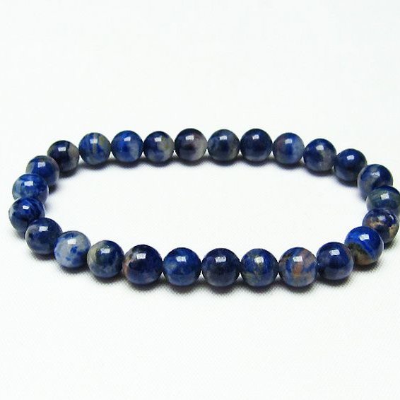 デュモルチェライトインクォーツ ブレスレット 7mm [T286-3217]