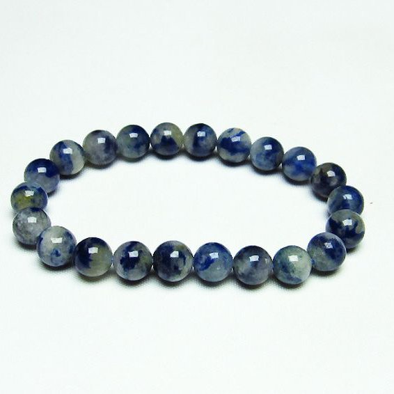 デュモルチェライトインクォーツ ブレスレット 9mm [T286-3275]