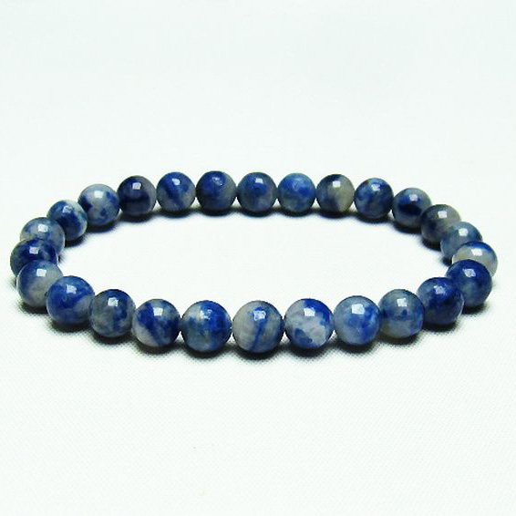 デュモルチェライトインクォーツ ブレスレット 7mm [T286-3584]