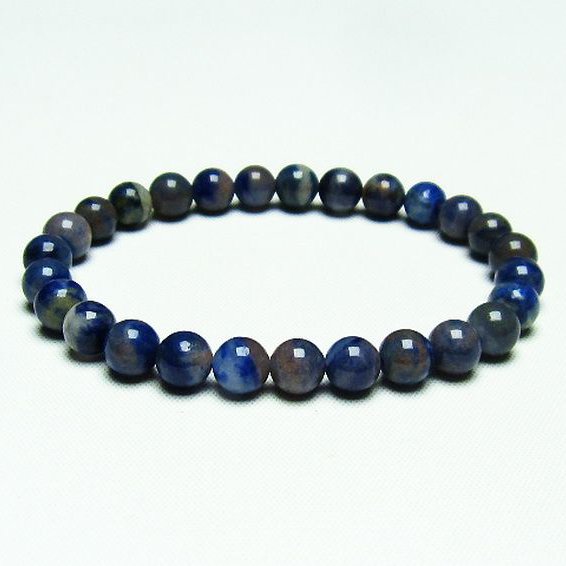 デュモルチェライトインクォーツ  ブレスレット 7mm [T286-3728]