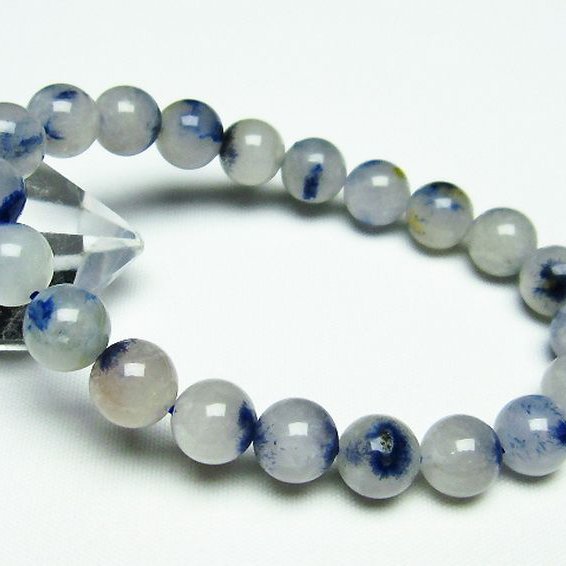 デュモルチェライトインクォーツ ブレスレット 9mm [T286-3925]