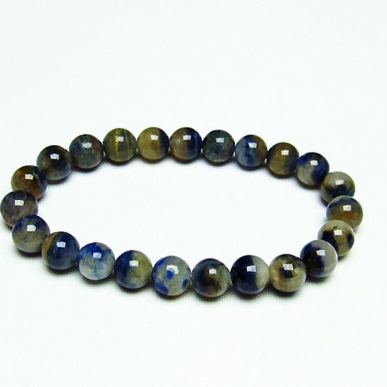 デュモルチェライトインクォーツ  ブレスレット 8mm [T286-3942]