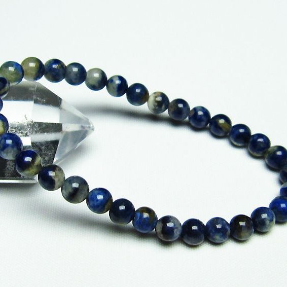 デュモルチェライトインクォーツ ブレスレット 6mm [T286-3992]