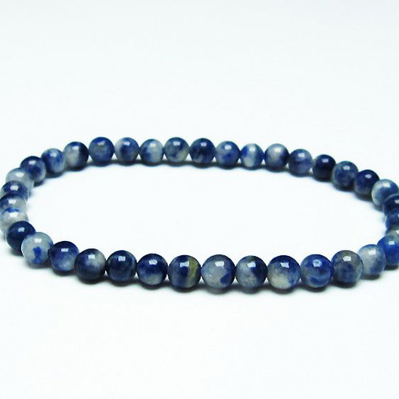 デュモルチェライトインクォーツ ブレスレット 5mm [T286-4136]