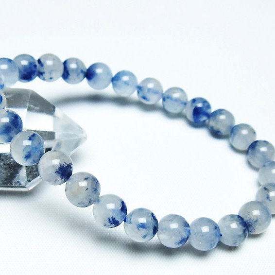 デュモルチェライトインクォーツ ブレスレット デュモルチェライトinクォーツ 7mm ブレスレット