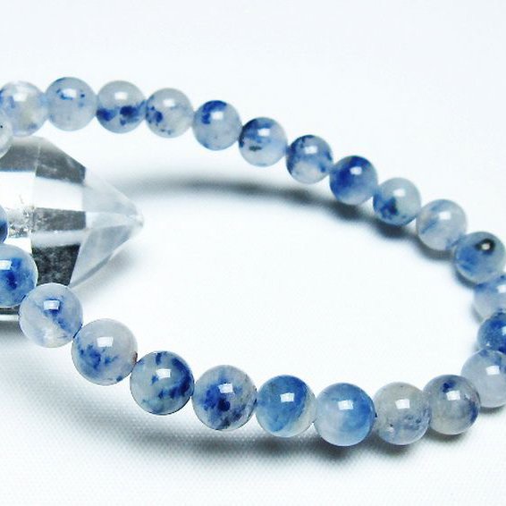 デュモルチェライトインクォーツ ブレスレット 7mm [t286-4175]