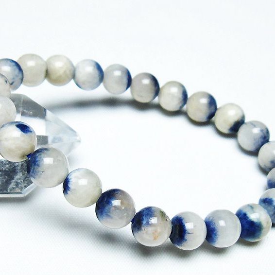 デュモルチェライトインクォーツ ブレスレット 8mm [T286-4312]