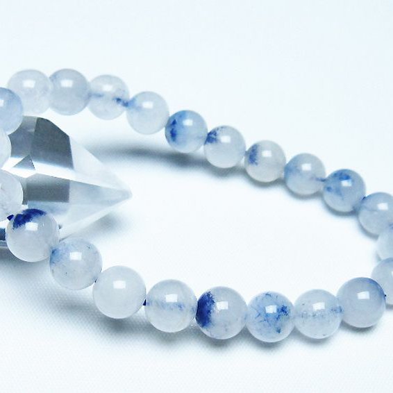 デュモルチェライトインクォーツ ブレスレット 8mm [t286-4357]