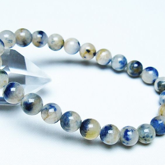 デュモルチェライトインクォーツ ブレスレット 8mm [T286-4365]