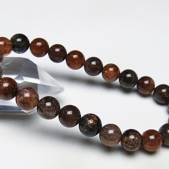 ブラックゴールド スーパーセブン ブレスレット 8mm [t289-7715]