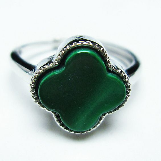 マラカイト 指輪 (15号)[T290-1206]