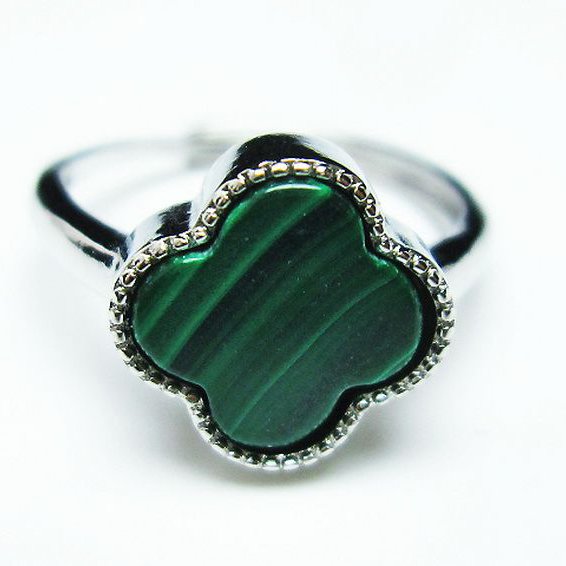 マラカイト 指輪 (16号) [t290-1580]