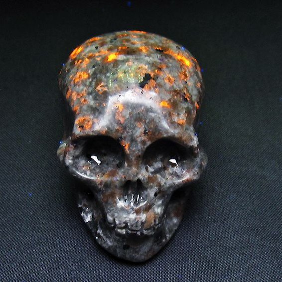 ユーパーライト ドクロ 置物[T292-3315]