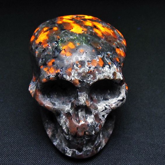 ユーパーライト ドクロ 置物[T292-3324]